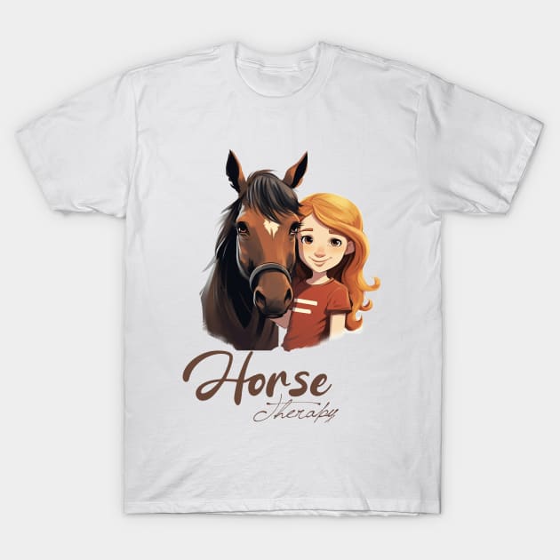 Happy Horse T-Shirt by ArtRoute02